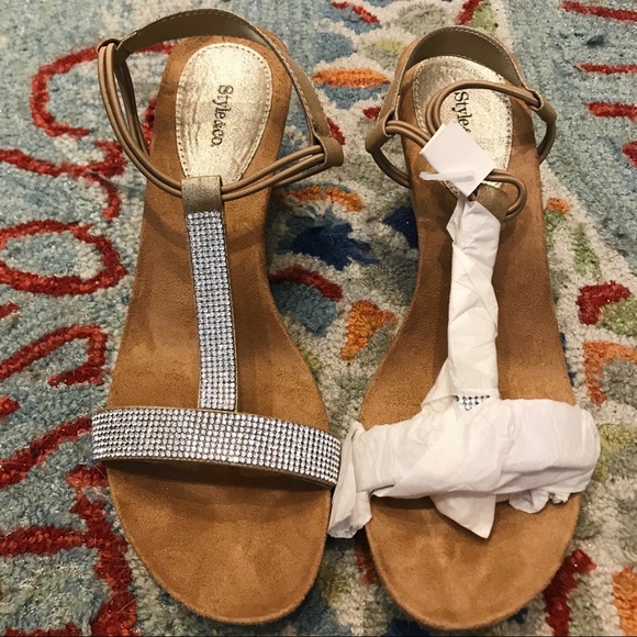 Style & Co. Shoes - 🔥🤍 Style & Co Mulan Embellished Wedge